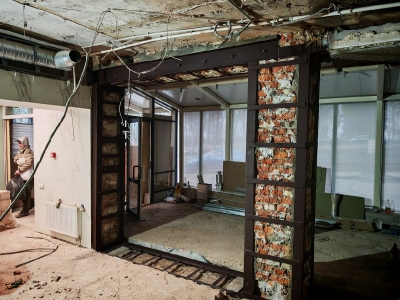 Резка и усиление проема административного здания